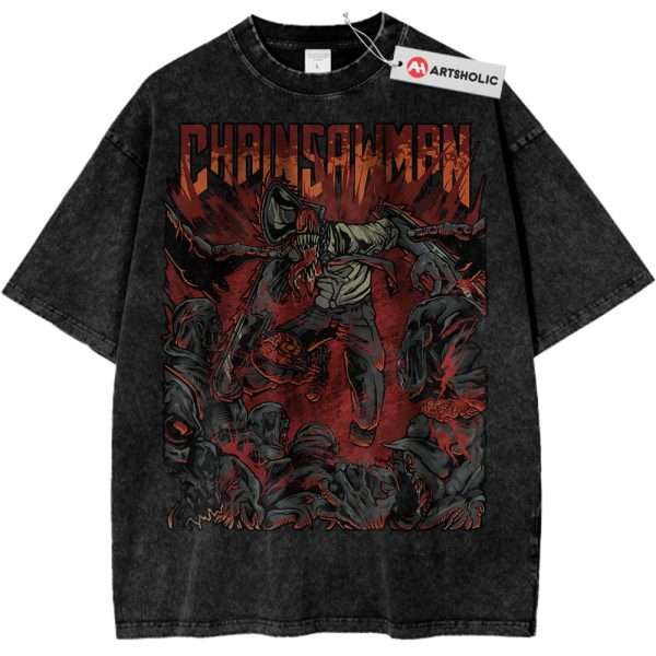 Denji Shirt, Chainsaw Man Shirt, Anime Shirt, Vintage T-Shirt
