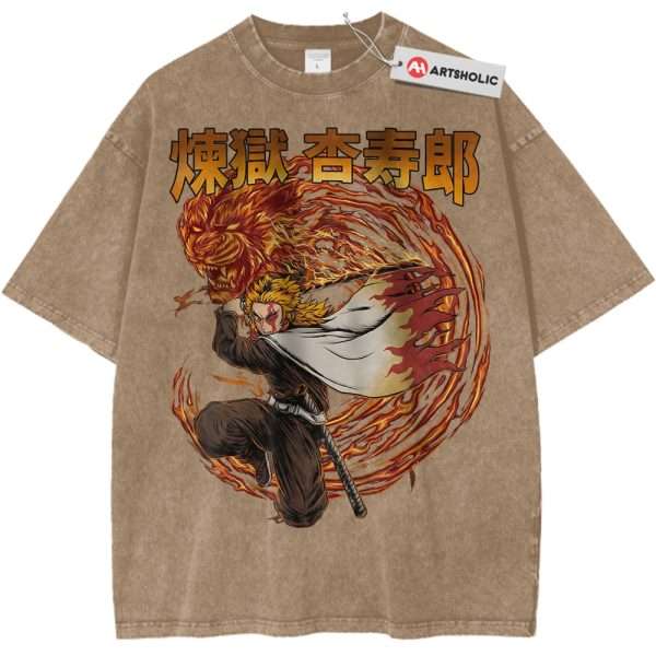 Kyojuro Rengoku Shirt, Demon Slayer Shirt, Anime Shirt, Vintage T-Shirt