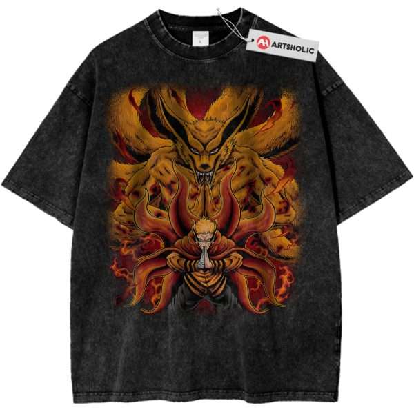 Kurama Shirt, Naruto Uzumaki Shirt, Anime Shirt, Vintage T-Shirt