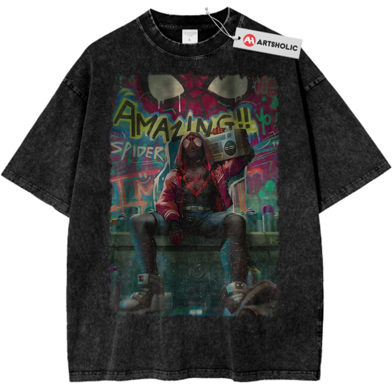 Miles Morales Shirt, Spider-Man Shirt, Marvel Comics Shirt, Vintage Tee ...