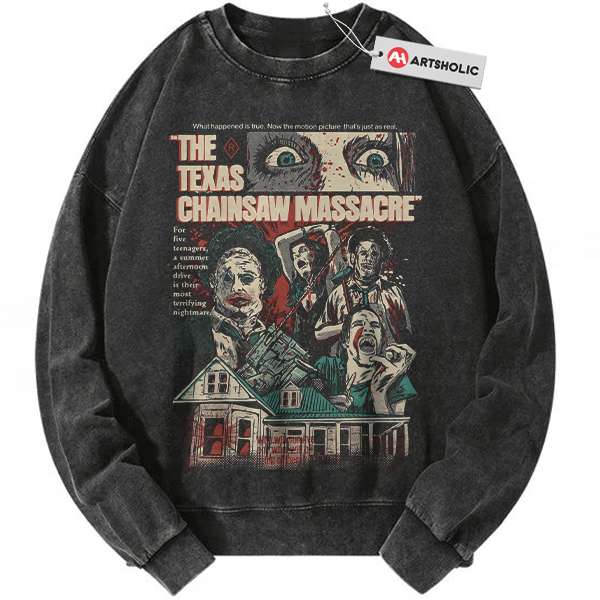 The Texas Chain Saw Massacre Sweatshirt, Halloween Sweatshirt, Horror Movie  Sweatshirt, Vintage Sweater – Artsholic – Fan Art Merch